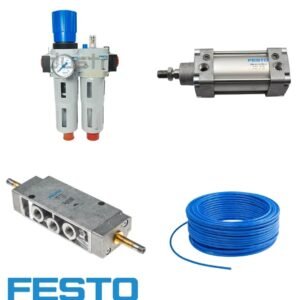 Pneumatic Cylinders, Air Filter Regulators, Solenoid Valves, Polyurethane Tubing