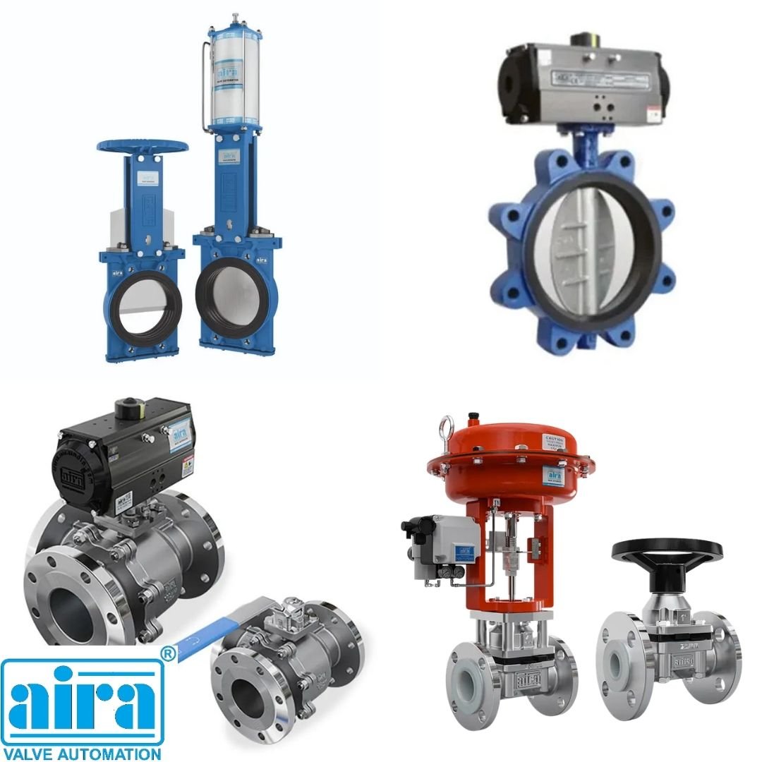Ball Valves, Butterfly Valves, Diaphragm Valves, Knife Edge Gate Valves, Valve Automation