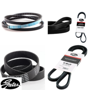 25) Timer Belts, Quad Power Belts, Poly-V Belts, Cogged Wedge Belts.